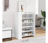 Vidaxl Armoire À Chaussures Blanc 74,5x37,5x100 Cm Bois D'ingénierie Multicolore