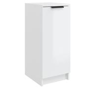 vidaXL Armoire à chaussures blanc brillant 30x35x70 cm Bois composite