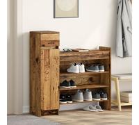 vidaXL Armoire à chaussures Rangement en bois d'ingénierie
