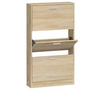 Meuble à chaussures vidaXL Armoire à chaussures Chêne 59x17x108 cm Bois d'ingénierie