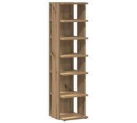 vidaXL Armoire à chaussures chêne artisanal bois d'ingénierie – Rangement chaussures – Marron G