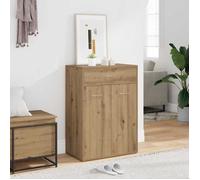 vidaXL Armoire à chaussures chêne artisanal en bois d'ingénierie – étagère 855953