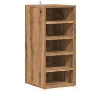 vidaXL Armoire à chaussures chêne artisanal bois d'ingénierie, armoire de rangement de chaussures, support à chaussures, 856712
