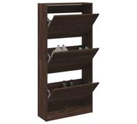 Armoire à Chaussures, Etagère à Chaussures avec 3 Tiroirs, Meuble à Chaussures avec Rangement Entrée Couloir, Chêne Marron Bois d'Ingénierie