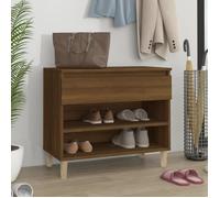Vidaxl Armoire À Chaussures Chêne Marron 70x36x60 Cm Bois D'ingénierie Marron