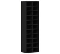 vidaXL Armoire à chaussures 54x34x183 cm 1 tiroir 15 paires Chêne noir