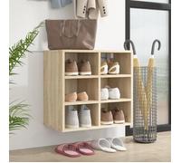 Vidaxl Armoire À Chaussures Chêne Sonoma 52,5x30x50 Cm Multicolore