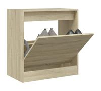 Vidaxl Armoire À Chaussures Chêne Sonoma 60x34x63,5 Cm Bois Ingénierie Multicolore