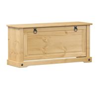 vidaXL Armoire à chaussures Corona 99x32x47 cm bois de pin massif, rangement de chaussures, placard à chaussures, étagère à chaussures Marron