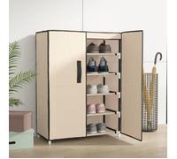 vidaXL Armoire à chaussures Crème 60x28x90 cm Tissu 337263