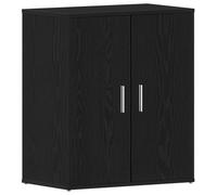 vidaXL Armoire à Chaussures en chêne Noir 60x35x70 cm en Bois d'ingénierie