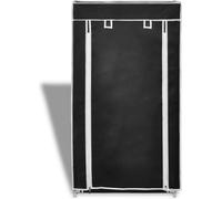 vidaXL Armoire à chaussures Étagère à chaussures 5 couches 58 x 28 x 106 cm Noir