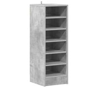 vidaXL Armoire à Chaussures, Étagère à Chaussures avec Rangement, Meuble à Chaussures Entrée Salon, Scandinave, Gris Béton Bois d'Ingénierie