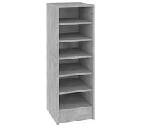 vidaXL Armoire à Chaussures, Étagère à Chaussures avec Rangement, Meuble à Chaussures Entrée Salon, Scandinave, Gris Béton Bois d'Ingénierie