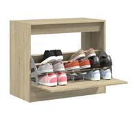 vidaXL Armoire à Chaussures, Étagère à Chaussures avec Tiroir, Meuble à Chaussures avec Rangement Entrée Couloir, Chêne 840003