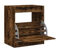 Vidaxl Armoire À Chaussures Chêne Fumé 60x42x69 Cm Bois D'ingénierie Marron