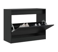 vidaXL Armoire à Chaussures, Étagère à Chaussures avec Tiroir, Meuble à Chaussures avec Rangement Entrée Couloir, Noir Bois 839960