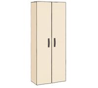 vidaXL Armoire à chaussures Crème 60x30x166 cm Tissu 337260