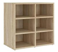 vidaXL Armoire à Chaussures Etagère de Rangement Meuble à Chaussures Support à Chaussures Mural Range-Chaussures Chêne Sonoma 52,5x30x50 cm