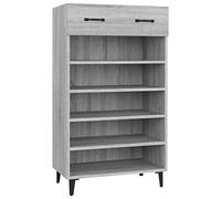 vidaXL Armoire à Chaussures Etagère de Rangement Meuble à Chaussures Support à Chaussures Range-Chaussures Sonoma Gris 60x35x105 cm Bois d'Ingénierie