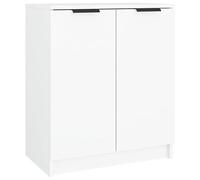 vidaXL Armoire à Chaussures Étagère Organiseur de Chaussures Meuble d'Entrée Meuble de Rangement Intérieur Blanc 59x35x70 cm Bois d'Ingénierie
