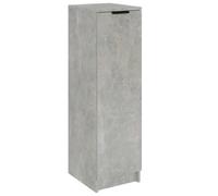 vidaXL Armoire à Chaussures Étagère Organiseur de Chaussures Meuble d'Entrée Meuble de Rangement Intérieur Gris Béton 30x35x100 cm Bois d'Ingénierie