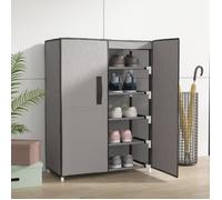 vidaXL Armoire à chaussures Gris 60x28x90 cm Tissu 337262