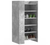 vidaXL Armoire à chaussures gris béton 52x37,5x100cm bois d'ingénierie
