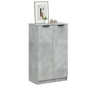 vidaXL Armoire à chaussures Gris béton 59x35x100 cm Bois d'ingénierie 811443