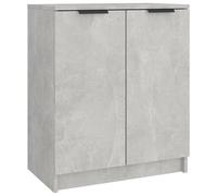 vidaXL Armoire à Chaussures Étagère Organiseur de Chaussures Meuble d'Entrée Meuble de Rangement Intérieur Gris Béton 59x35x70 cm Bois d'Ingénierie