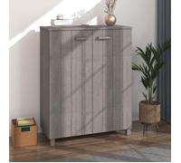 vidaXL Armoire à chaussures HAMAR Gris clair 85x40x108 cm Pin massif 340519
