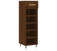 vidaXL Schoenenkast 30x35x105 cm bewerkt hout bruin eikenkleur829659 Marron G