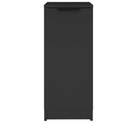 Vidaxl Armoire À Chaussures Noir 30x35x70 Cm Bois D'ingénierie Marron