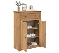 vidaXL Armoire à Chaussures Panama 80x40x114 cm Bois de pin Massif, Rangement de Chaussures, Armoire de Rangement de Chaussures, Organisateur de Chaussures