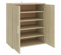 vidaXL Armoire à Chaussures, Placard à Chaussures avec Étagère, Meuble de Rangement Entrée Salle de Séjour, Moderne, Chêne Sonoma Bois d'Ingénierie