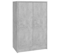 vidaXL Armoire à Chaussures, Placard à Chaussures avec Étagère, Meuble de Rangement Entrée Salle de Séjour, Scandinave, Gris Béton Bois d'Ingénierie