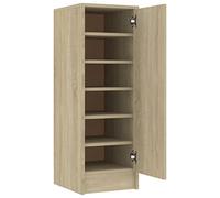 vidaXL Armoire à Chaussures, Placard à Chaussures avec Étagère, Meuble de Rangement Entrée Salle de Séjour, Scandinave, Chêne Sonoma Bois d'Ingénierie