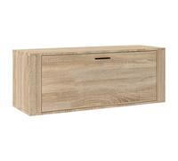 vidaXL Armoire à Chaussures Range-Chaussures Armoire de Rangemente Meuble à Chaussures Entrée Couloir Salon Murale Chêne Sonoma 100x35x38 cm