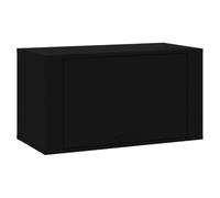 vidaXL Armoire à chaussures murale Bois d'ingénierie Noir 70x35x38 cm