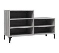 vidaXL Armoire à chaussures Sonoma gris 102x36x60 cm Bois d'ingénierie