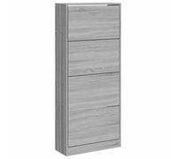 vidaXL Armoire à chaussures Range-chaussures Sonoma gris 63x24x147 cm Bois d'ingénierie