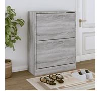 vidaXL Armoire à chaussures Sonoma gris 63x24x81 cm Bois d'ingénierie 342562