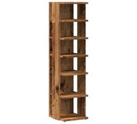 vidaXL Armoire à chaussures Vieux Bois 28x27x102 cm Bois d'ingénierie