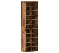 vidaXL Armoire à chaussures vieux bois 54x34x183 cm, bois ingénierie