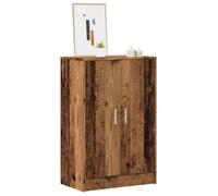 vidaXL Armoire à chaussures vieux bois 60x35x92 cm bois d'ingénierie, armoire de rangement de chaussures, support à 856698