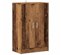 vidaXL Armoire à Chaussures Vieux Bois 60x35x92 cm Bois d'ingénierie, Armoire de Rangement de Chaussures, Support à Chaussures, unité de Rangement de Chaussures