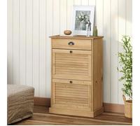 vidaXL Armoire à chaussures VIGO 60x35x96 cm en bois massif de pin 353169
