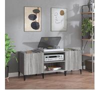 vidaXL Armoire à disques Sonoma 831939 – 121x38x48 cm, bois travaillé gris Sonoma