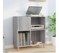 vidaXL Armoire à disques Sonoma 831995 - Bois d'ingénierie Gris 84,5x38x89 cm