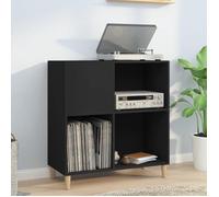 vidaXL Armoire à disques latérale avec rangement pour tourne-disque – industriel